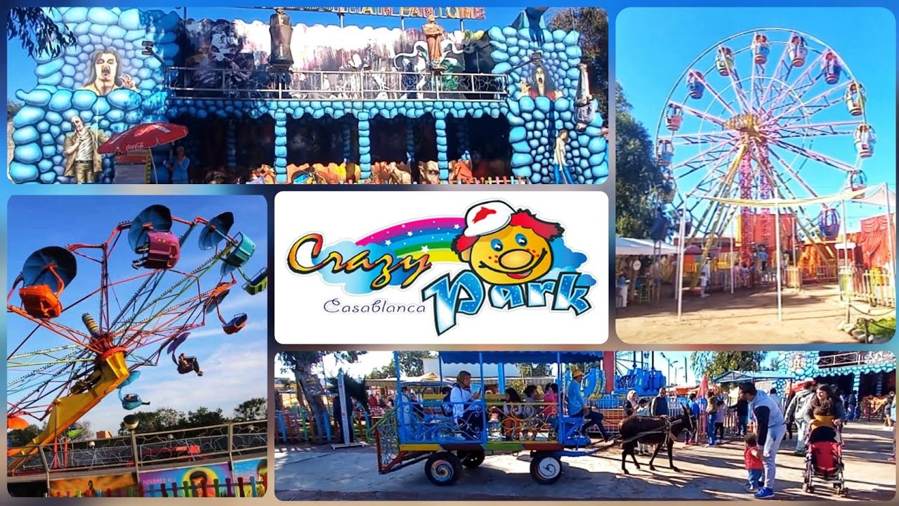جولة فحديقة الألعاب كريزي بارك معلومات حول ثمن الدخول واللعب 🎡🎢🎠  Crazy Park Dar Bouazza Casablanca