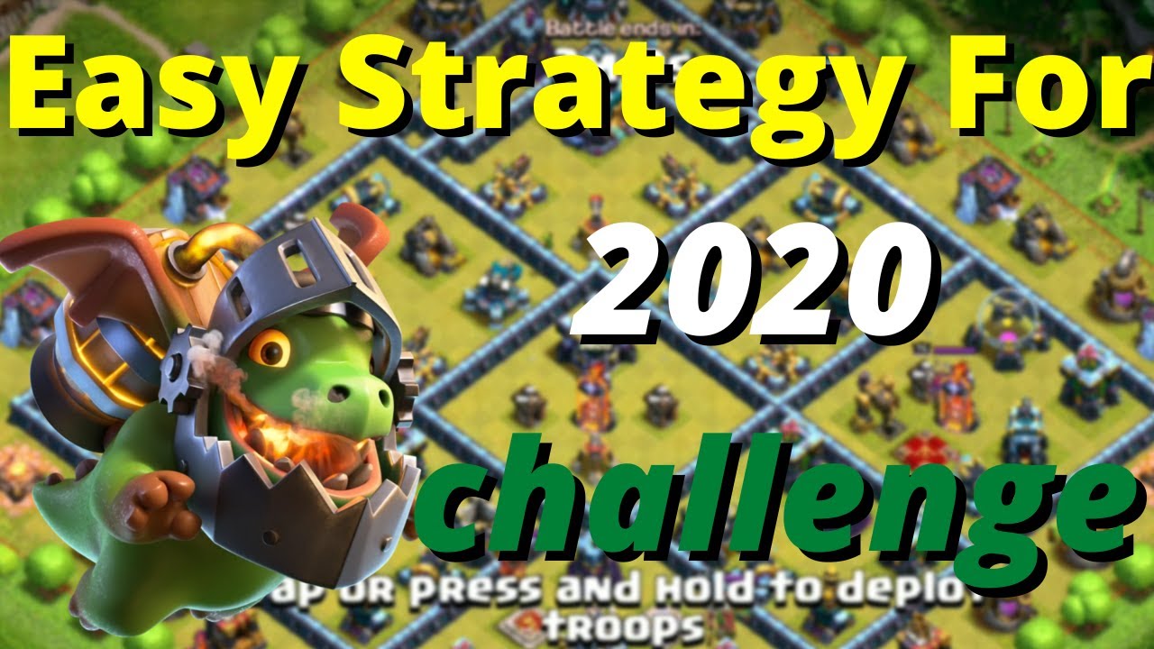 Easy Attack Strategy to 3 star the 2020 Challenge (Clash of Clans) | The Super Troops