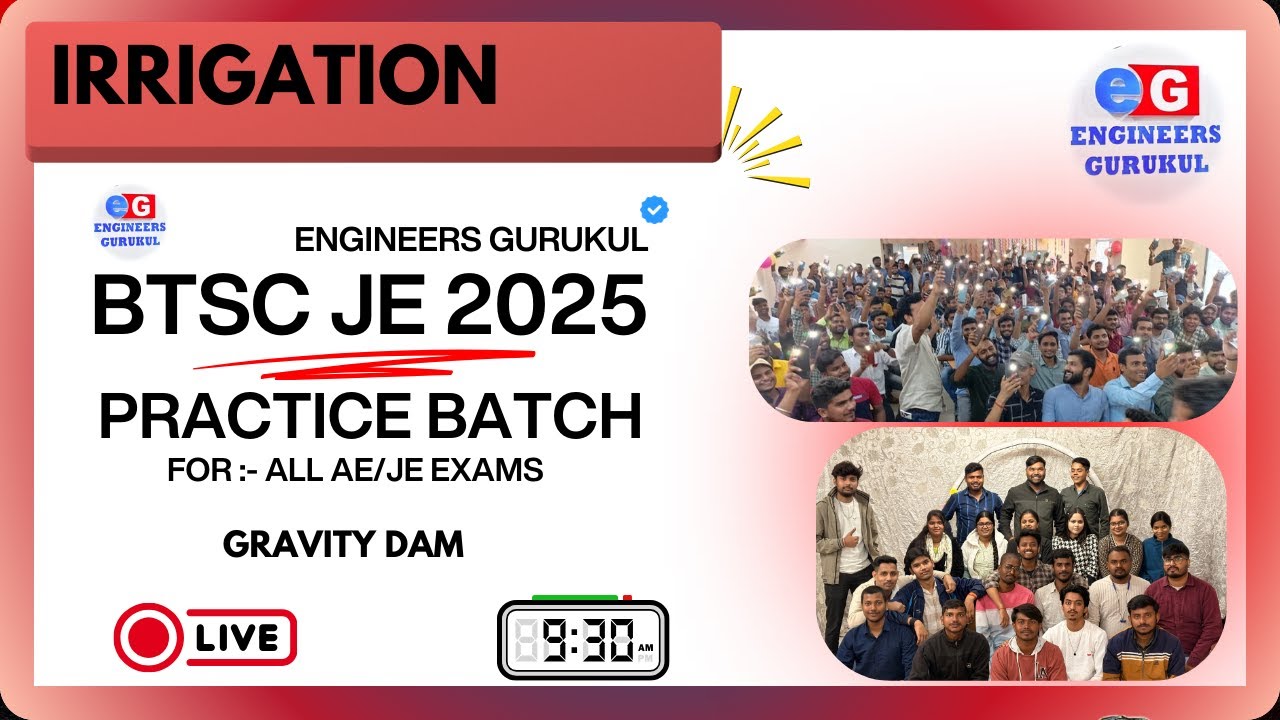 LECT-02| Irrigation Engg | BTSC JE 2025 | SSC JE | RRB JE #btscje #sscje