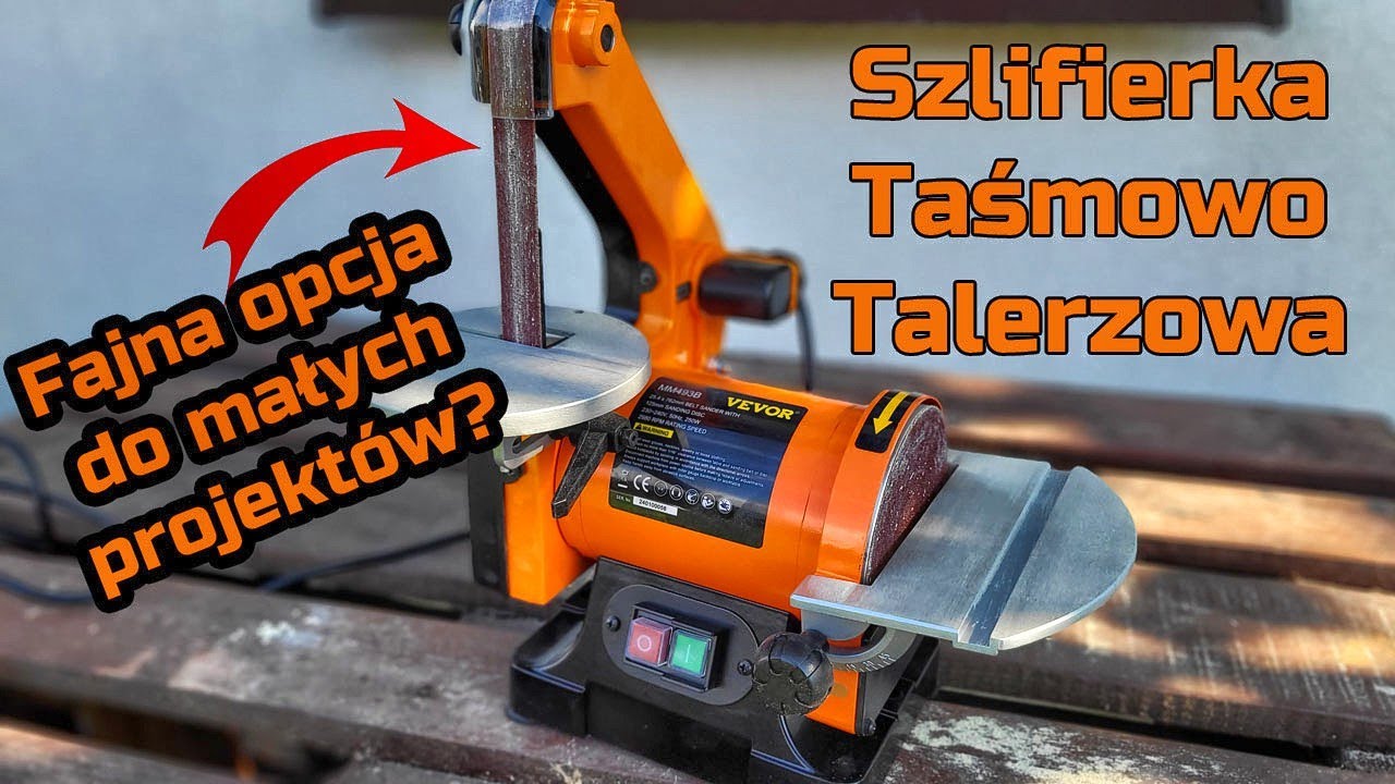 Szlifierka Taśmowa Talerzowa Vevor - TEST