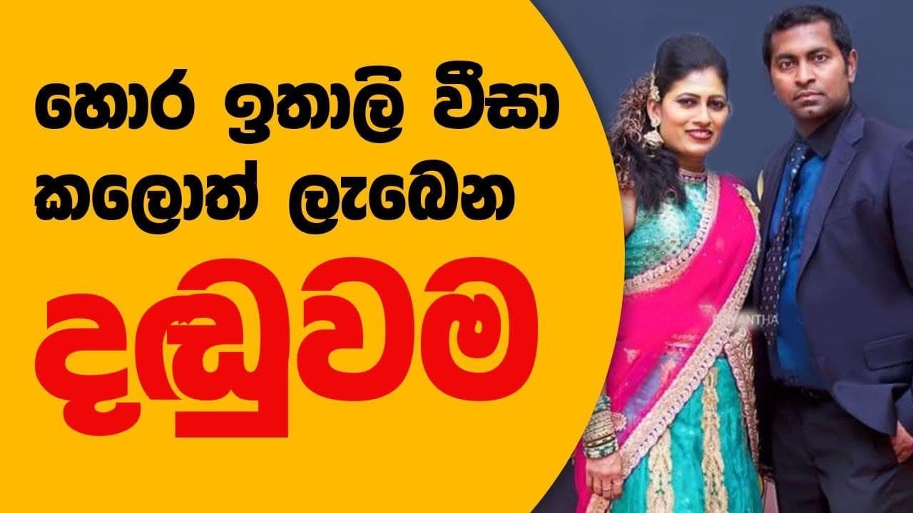 ඉතාලි වීසා එකක ඇතුලාන්තය | The inside of an italian visa
