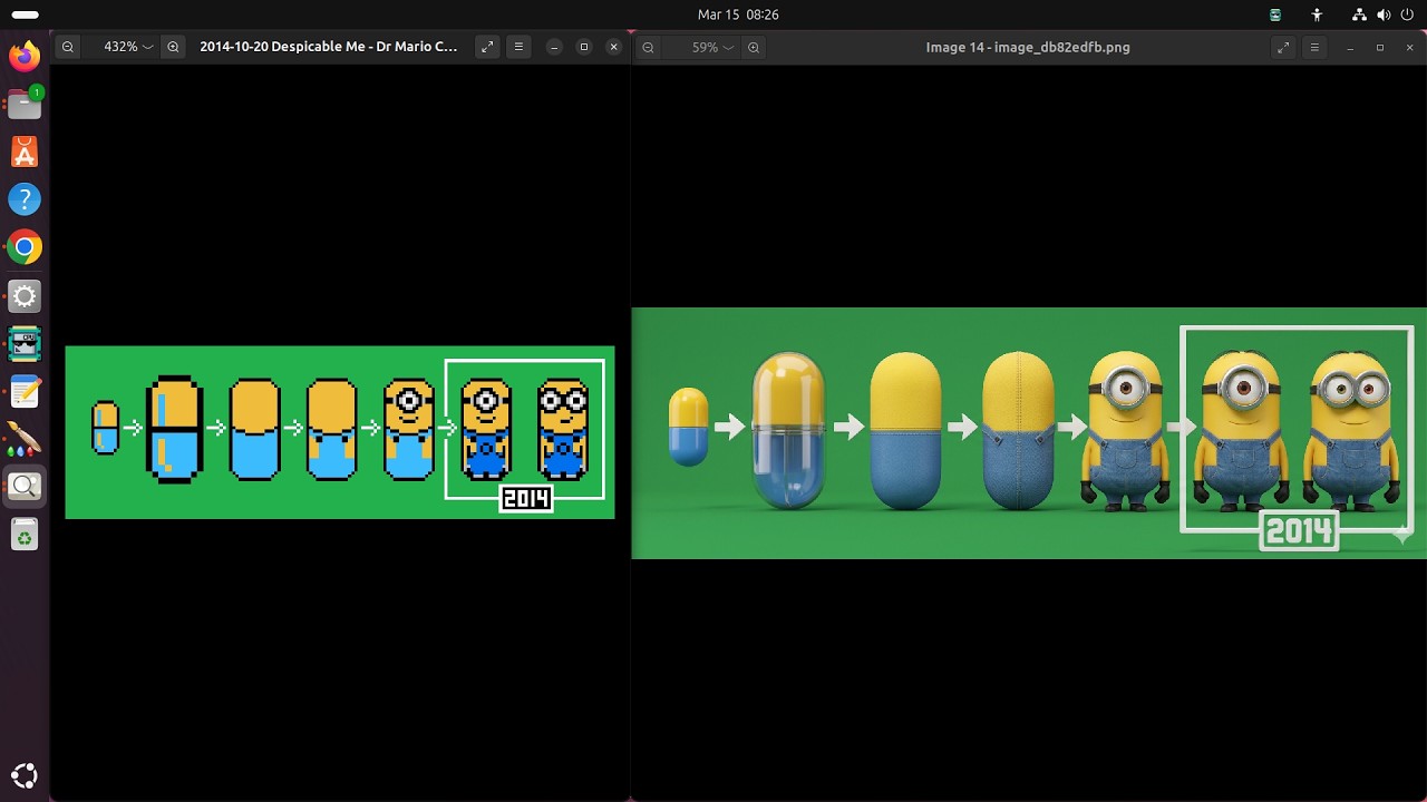 My sixth session with Google Gemini AI and Nano Banana 2 interpretations of uploaded images