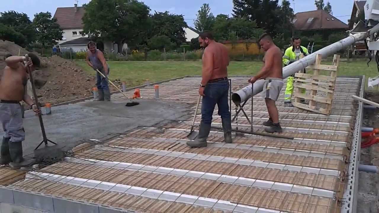 coulage du plancher sur hourdis bois
