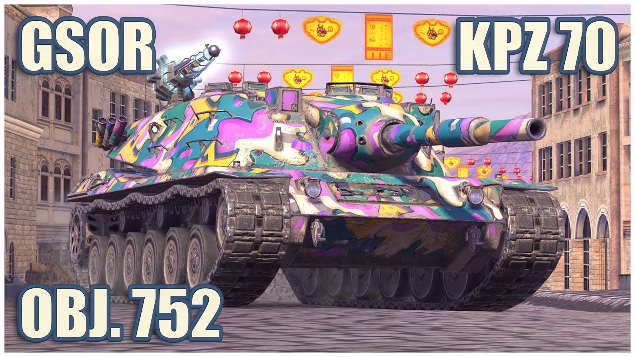 Kpz 70, GSOR the TANK & Object 752 &bull; WoT Blitz Gameplay