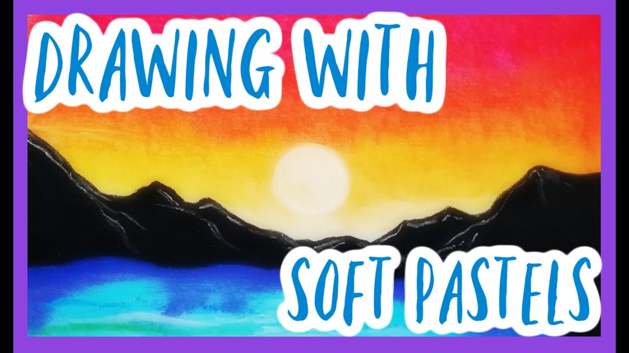 How to draw a landscape using Soft Pastels - Beginners