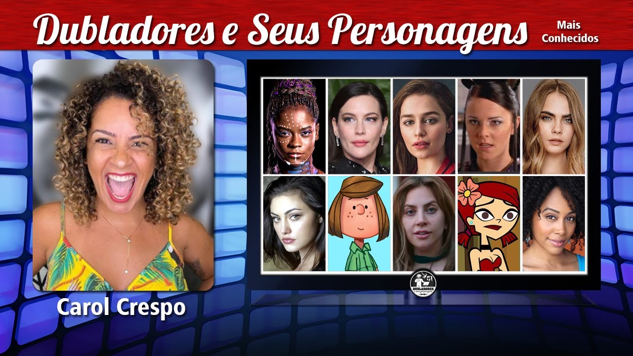 Carol Crespo - Dublagens de Carol Crespo - Filmes, Séries, Desenhos e Animes