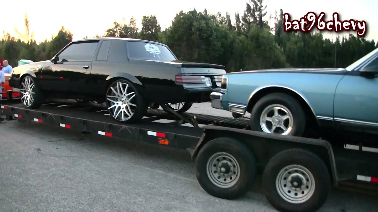 Ford Dually on 26's pulling PROCHARGED Grand National & KDC Box Chevy - 1080p HD