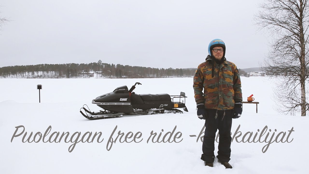 Free ride -moottorikelkkailu Puolangalla