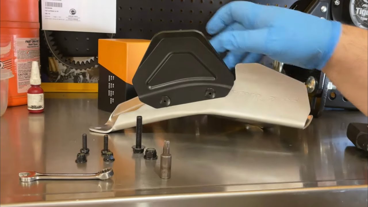 Can Am front A-Arm guard installation