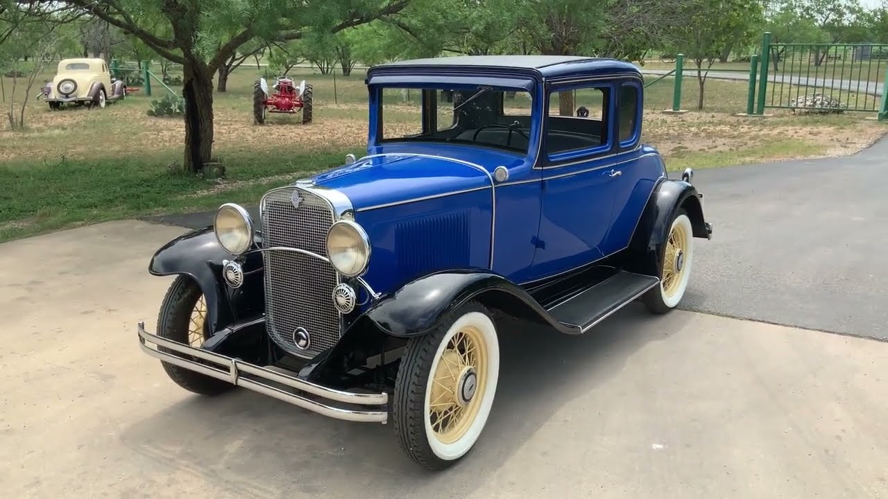 1931 Chevrolet Sport Coupe Original 194 I6 3-Speed Manual Drum Blue
