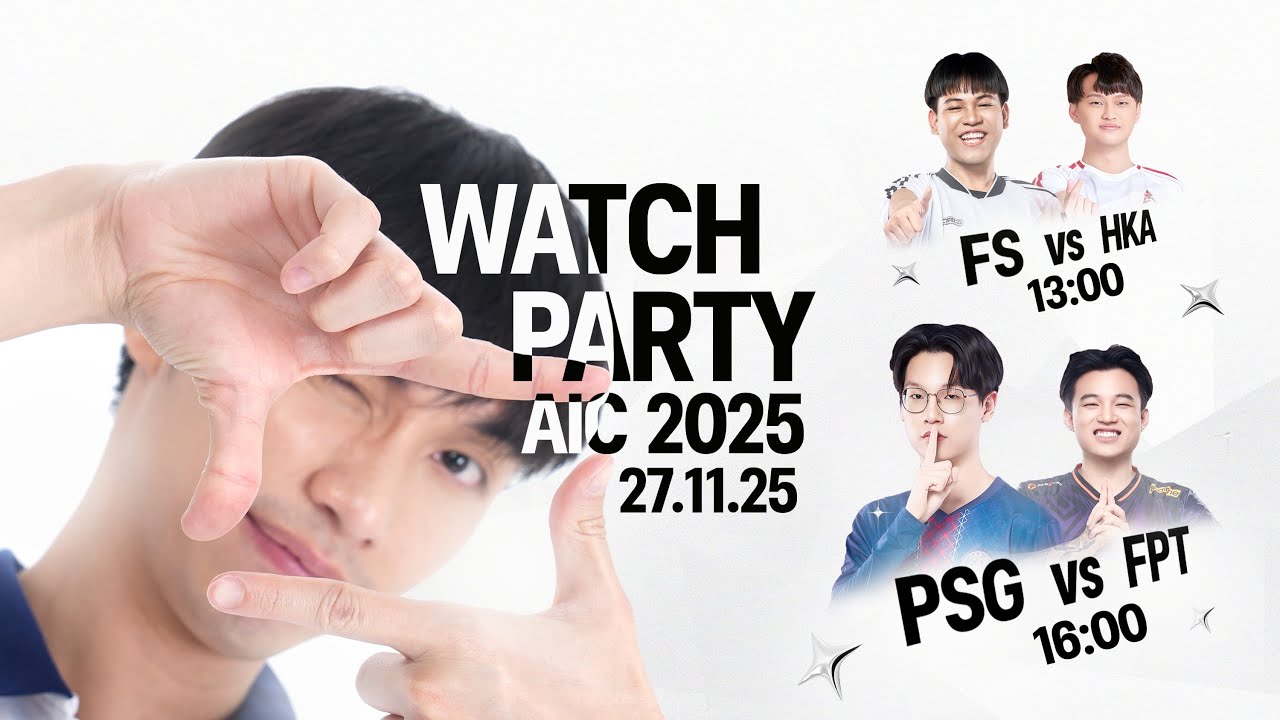 [Watch Party] รอบ 8 ทีม - AIC 2025 ทีมไทยสองแมตช์ติด