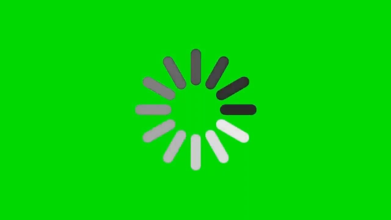 LOADING LOST CONNECTION GREEN SCREEN WITH SOUND EFFECT