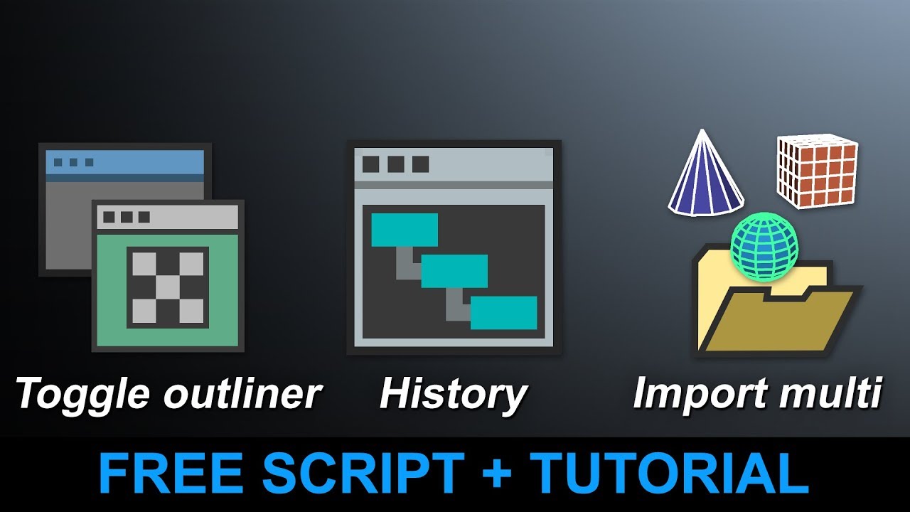 Maya Tricks and Secrets - Part 7 - Toggle Outliner/UV Editor, History Stack, Import Multiple Files