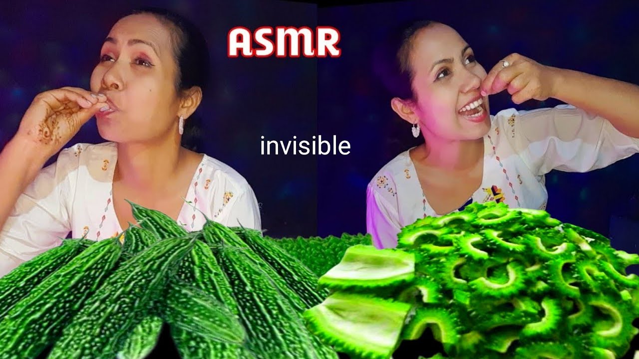 Asmr Hindi | asmr eating raw bitter ground | asmr eating | asmr mouth sounds | eating roleplay