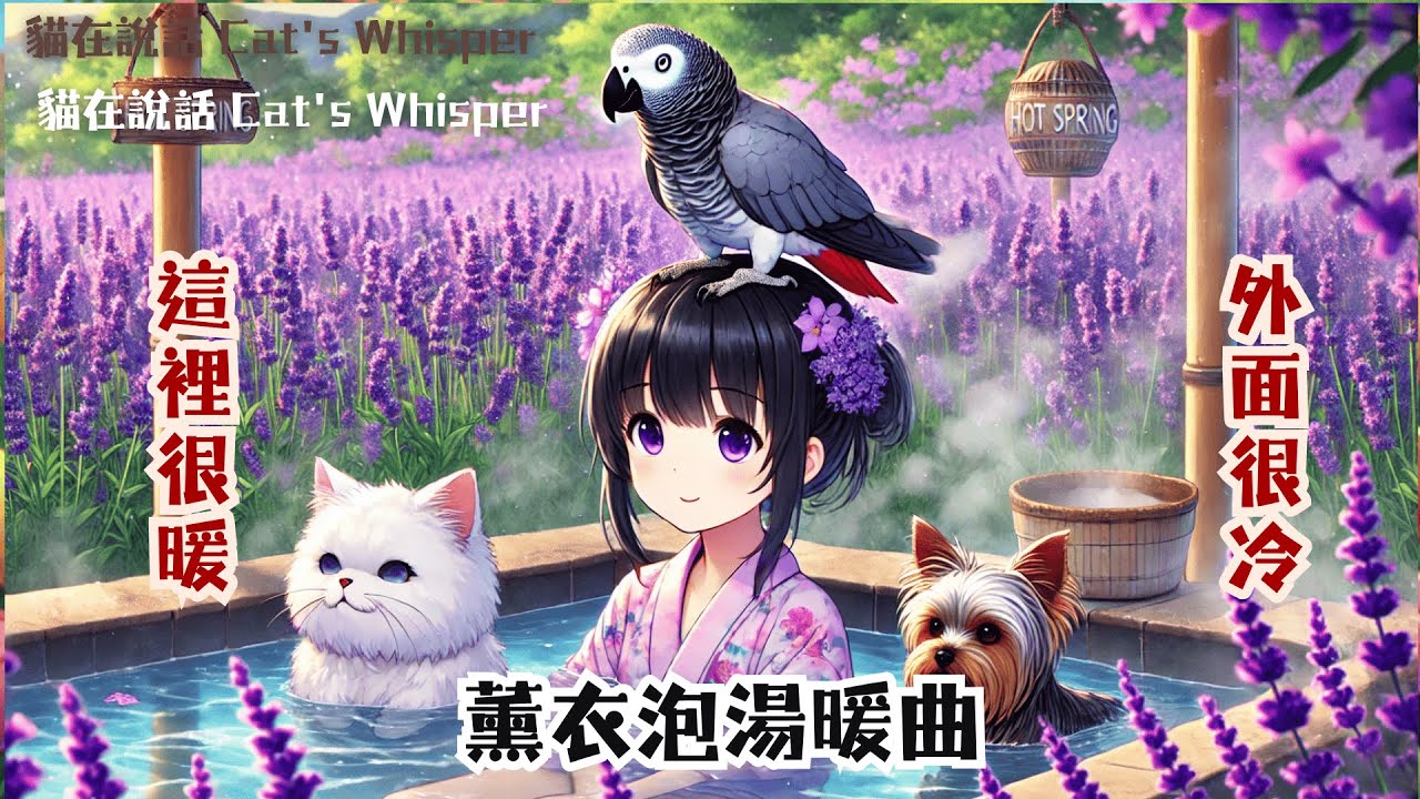 💜🕊️今天也要泡在柔軟幸福裡…🫧🌸薰衣泡湯暖曲🛁Soaking in soft and tender happiness, again today.☁️🐑