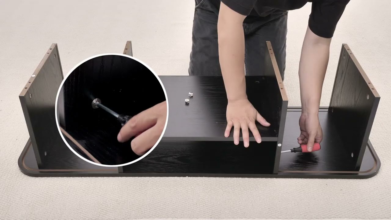 【Assembly Guide】Tambour TV Stand for 70” TVs | Mid-Century Modern Media Console