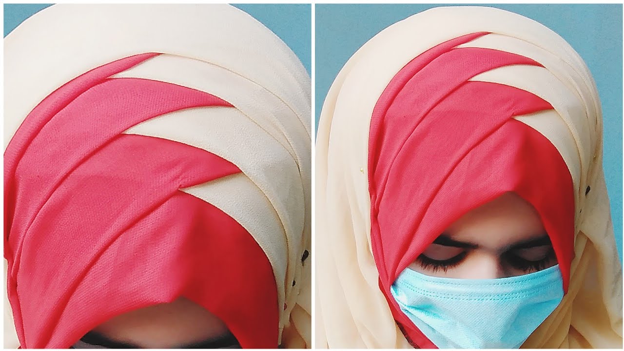 hijab tutorial | criss cross hijab style with full coverage | for beginners | two layered hijab