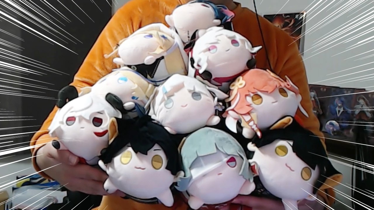 鳴潮のぬいぐるみで部屋が埋もれてしまいそうな人