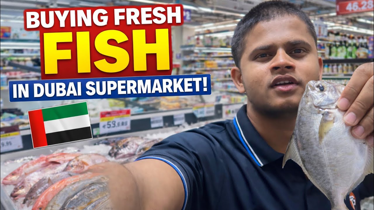 Parches fresh fish in supermarket 