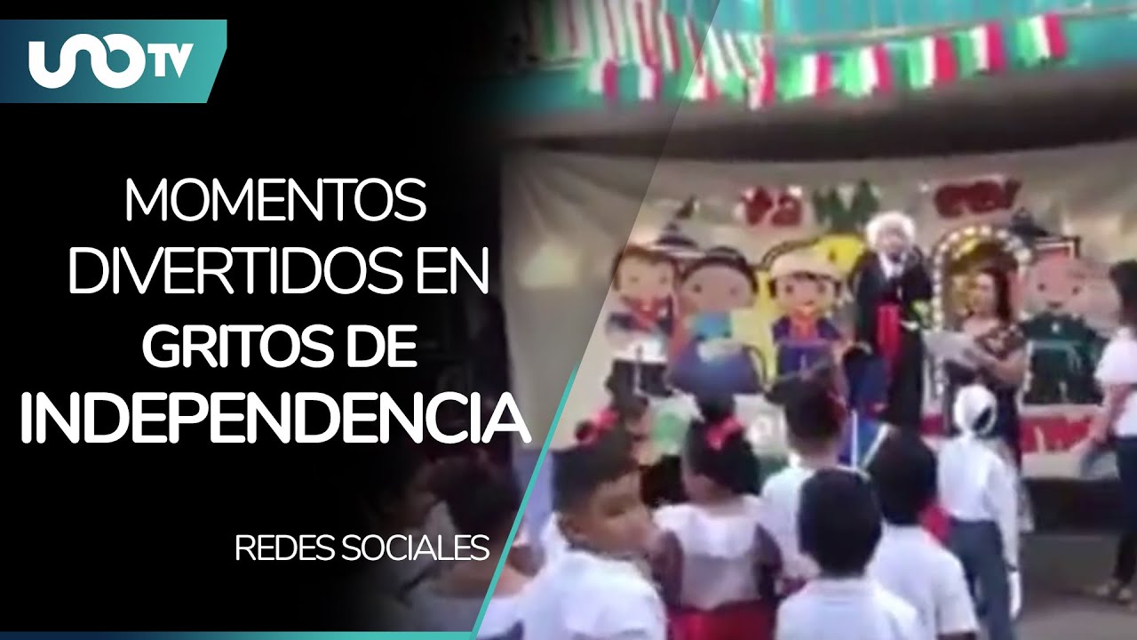 Y, en las escuelas, hacen el Grito de Independencia así: ve divertidos momentos del 15 de septiembre