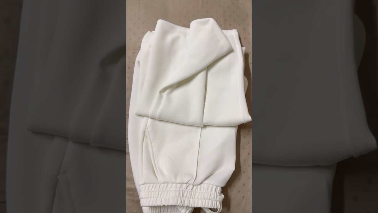 #bershka pants outfit diaries pt.4 #basics #white #casual #clothes #joggers #widelegpants #new