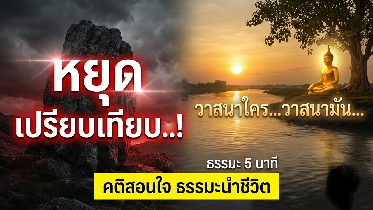 หยุดเปรียบเทียบ  ! วาสนาใคร วาสนามัน  ธรรมะ 5 นาที