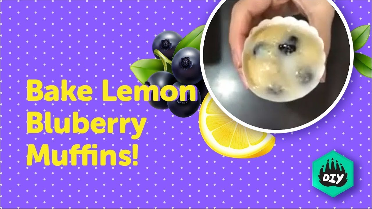 How to Bake | Lemon Blueberry Muffins | Easy Baking | Baking For Beginners