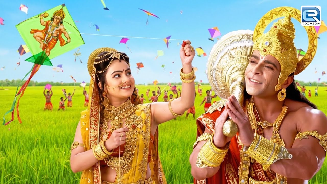 माता सीता उदा रहे है मनुमान जी वाली पतंग | श्री हनुमान चालीसा | महा एपिसोड | #makarsankranti