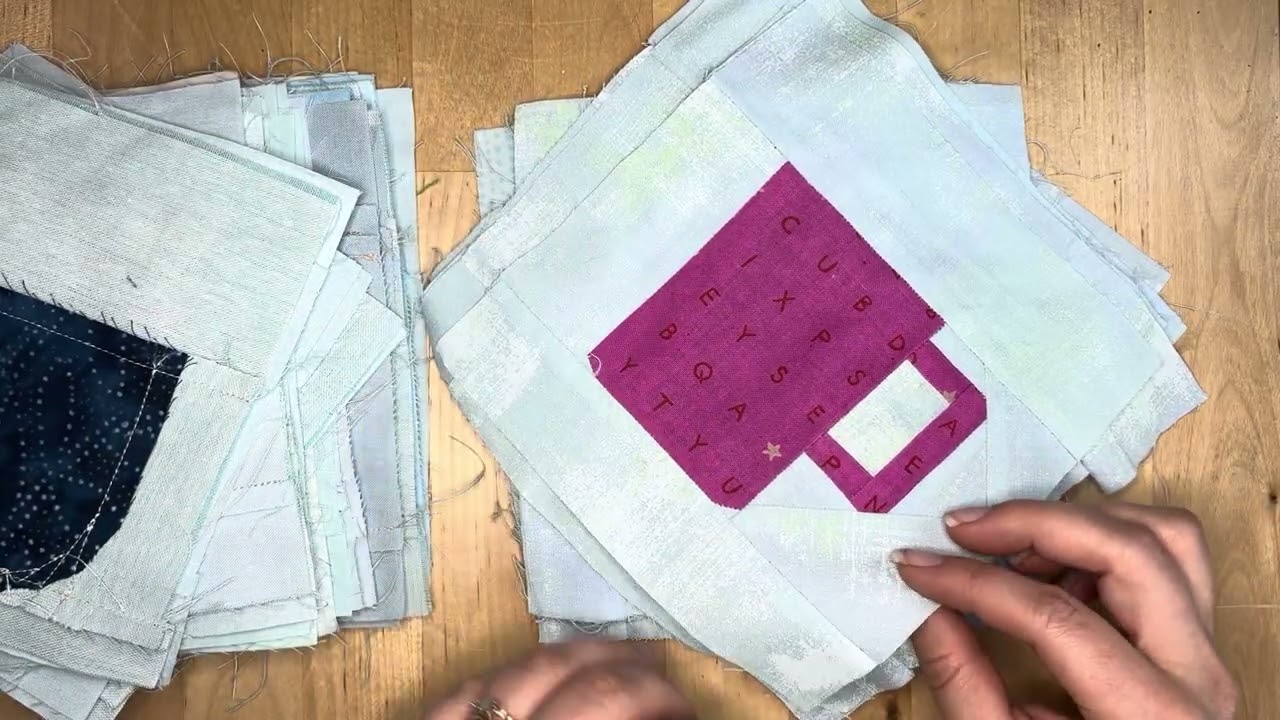 (Close up flip through) Tea and Coffee Mug Quilt Blocks - Foundation Paper Piecing