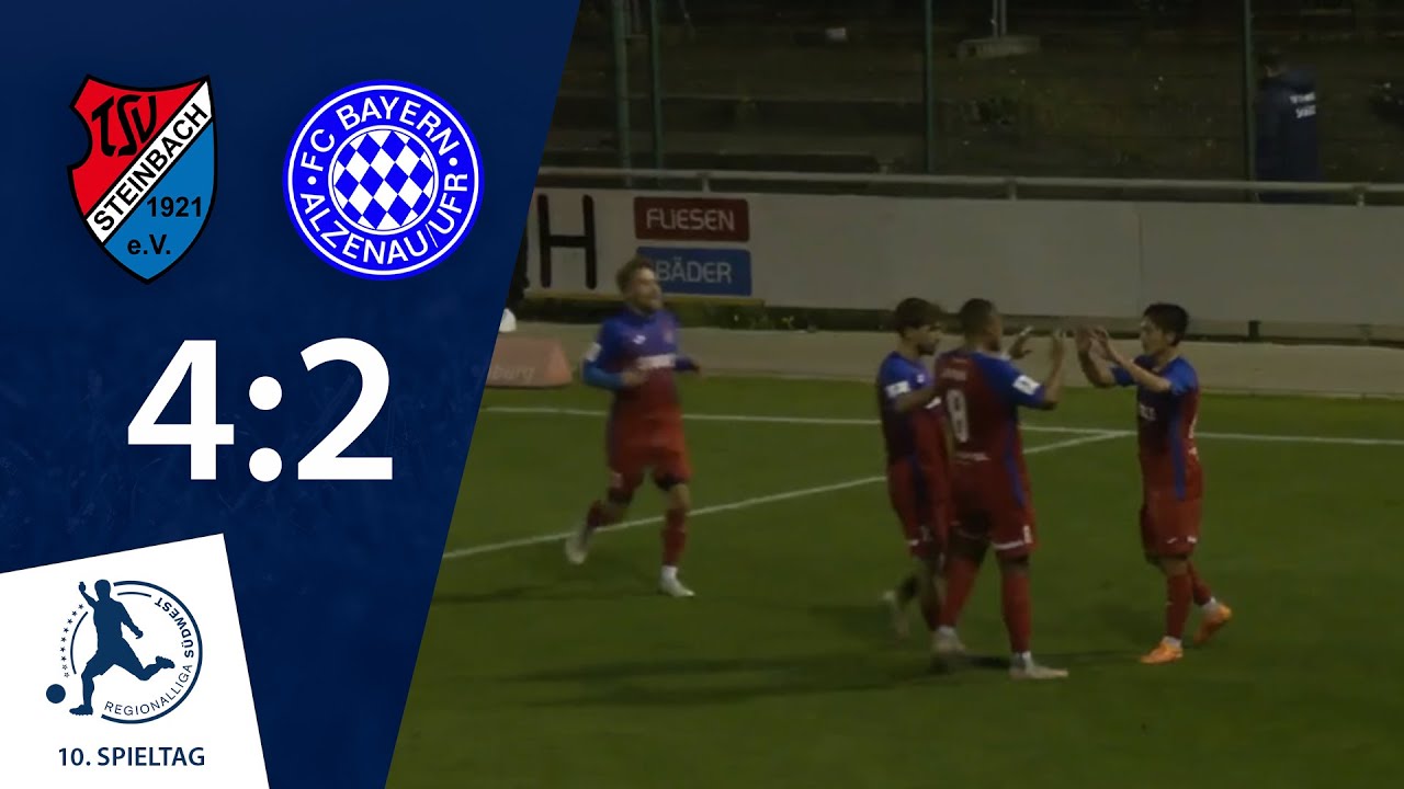 Steinbach wieder auf Erfolgskurs | TSV Steinbach Haiger - FC Bayern Alzenau | 10. Spieltag RLSW