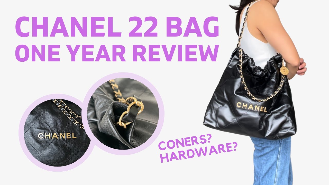 Износ сумки CHANEL 22 после 1 года