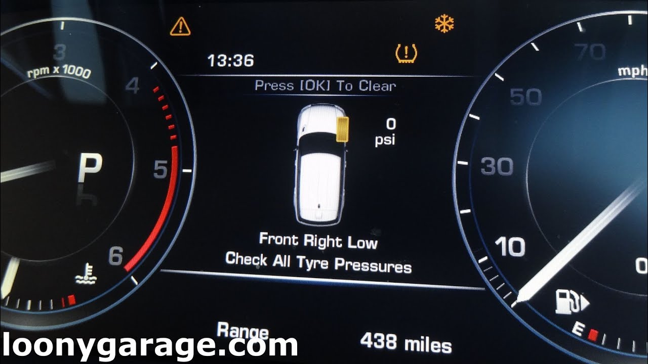 Как сбросить индикатор низкого давления в шинах (TPMS)