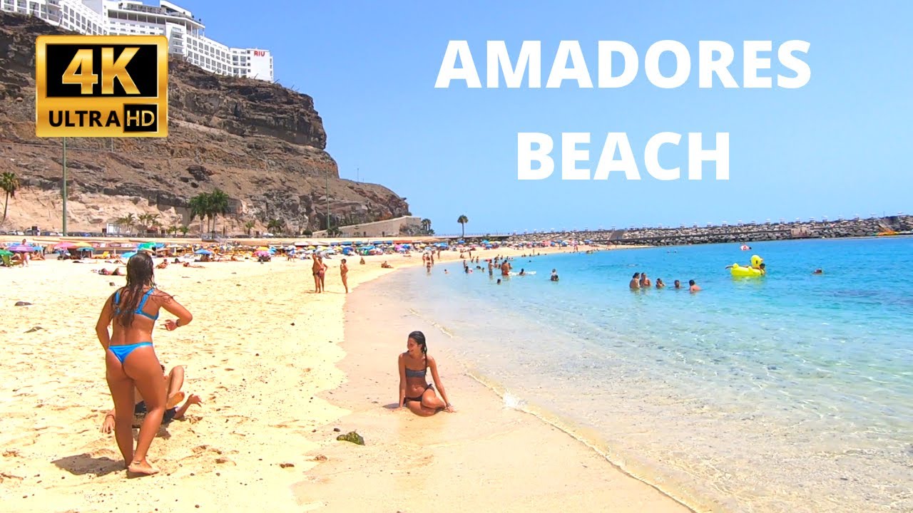 Amadores Gran Canaria Beach Walk Spain 30 June 2020 👙 [32&ordm;C] Beach