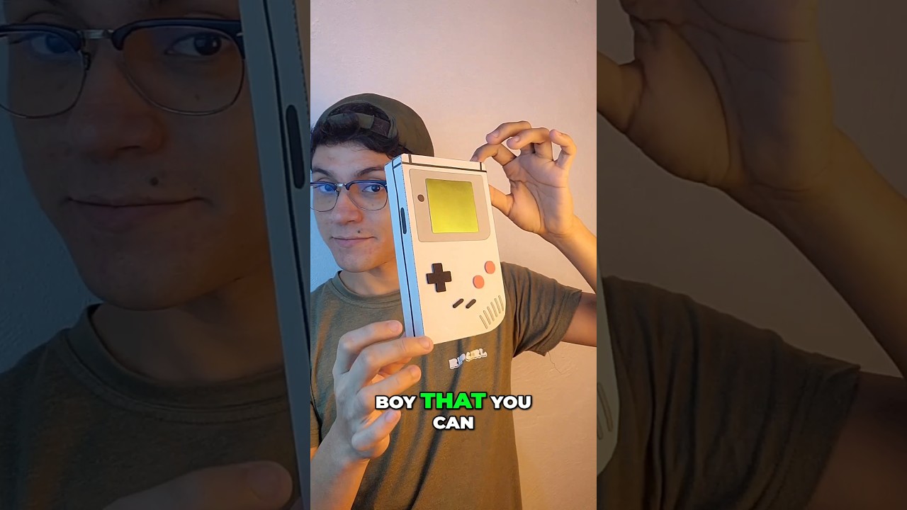 Картонный Game Boy 😱 #сделайсам #игра #поделка