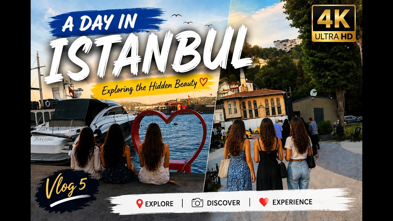 A Day in Istanbul 🇹🇷 | Exploring Arnavutk&ouml;y & the Beautiful Bosphorus | Vlog 5 | 4K