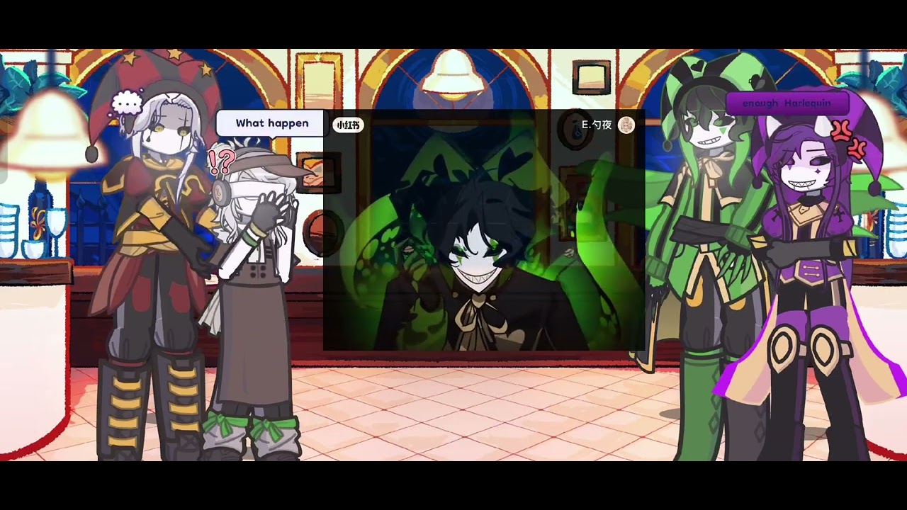 The Freak Circus React to  y/n,Pierrot, Harlequin and Jster(1/?) (I will try to add another member)