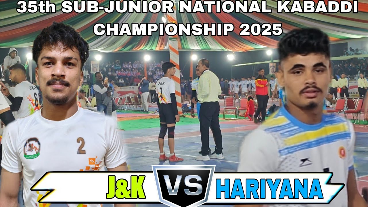 HARIYANA 🆚 J&K || 35th Sub-Junior  Kabaddi national Hariyana 2025