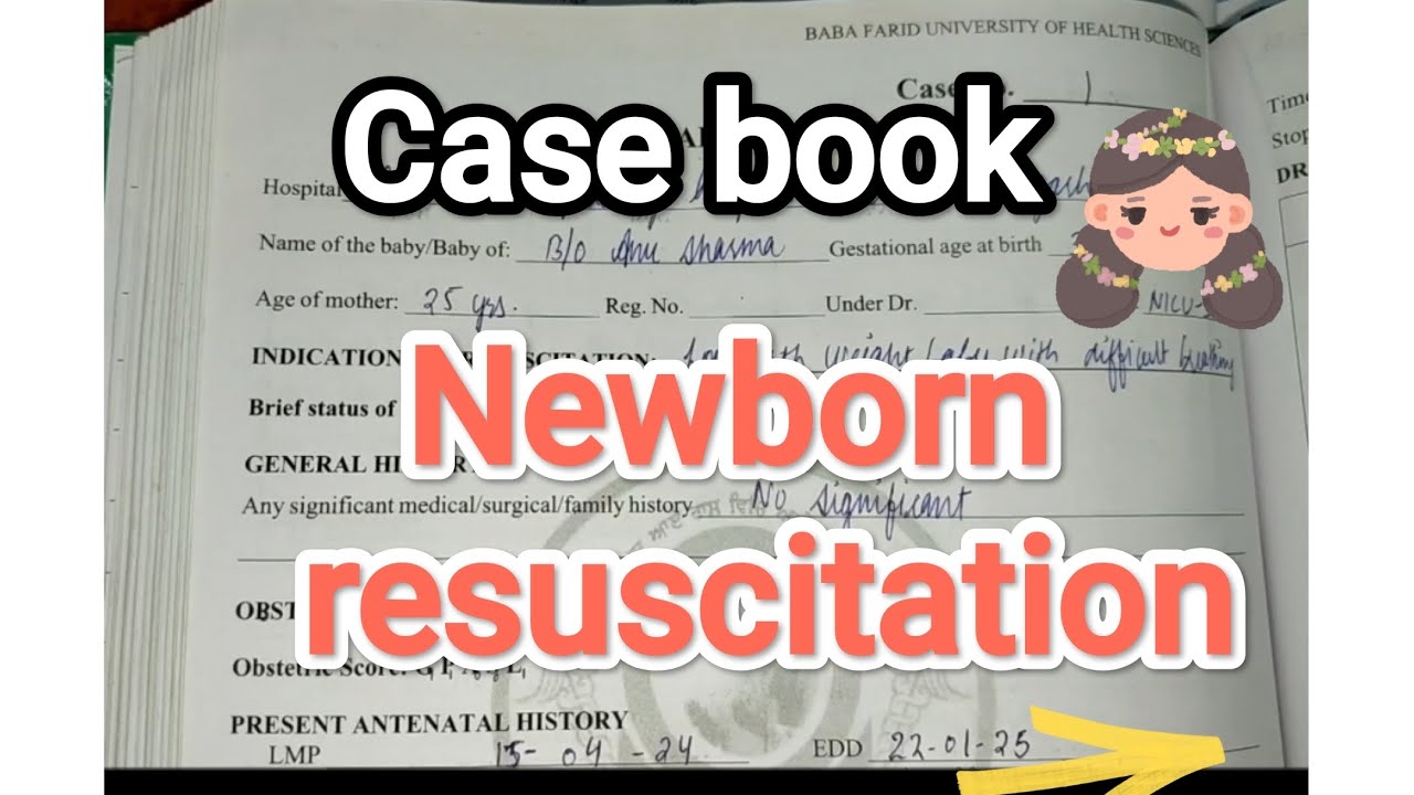 Case book newborn resuscitation #youtube #newborncare #obgyn #newbornbaby #nursingstudents  