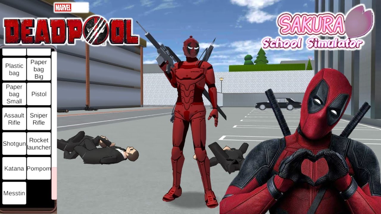 UPDATE KARAKTER SAKURA SCHOOL SIMULATOR - NEW DEADPOOL - #sakuraschoolsimulator #anakesde