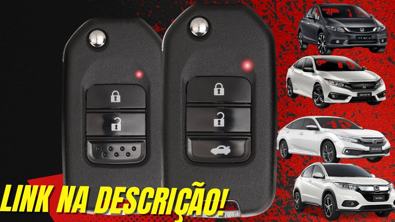 Troca da carcaça chave canivete New Civic New Fit Hr-v - Modelo G