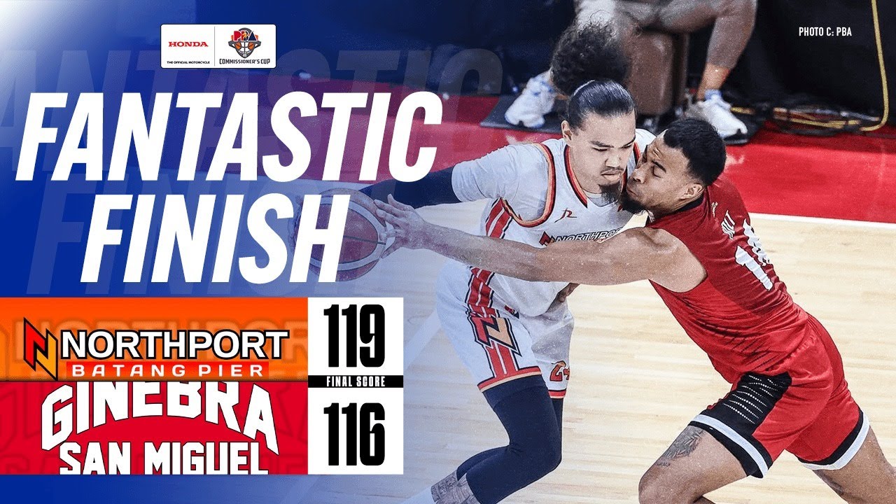 NORTHPORT'S NAIL-BITING FINISH vs BRGY. GINEBRA | PBA SEASON 49 COMMISSIONER'S CUP