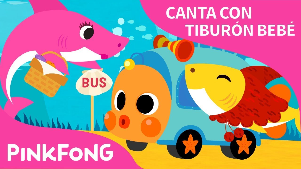 Tiburón Bebé en el Bus | Canta con Tiburón Bebé | Pinkfong Canciones Infantiles