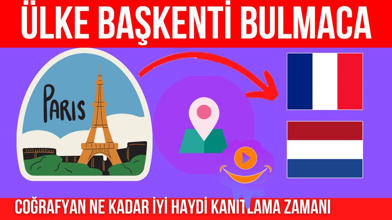 Ülkelerin Başkentlerini Bulabilir Misin ? | BAŞKENT BULMACA | ÜLKE TAHMİN ETME | ÜLKE BULMACA