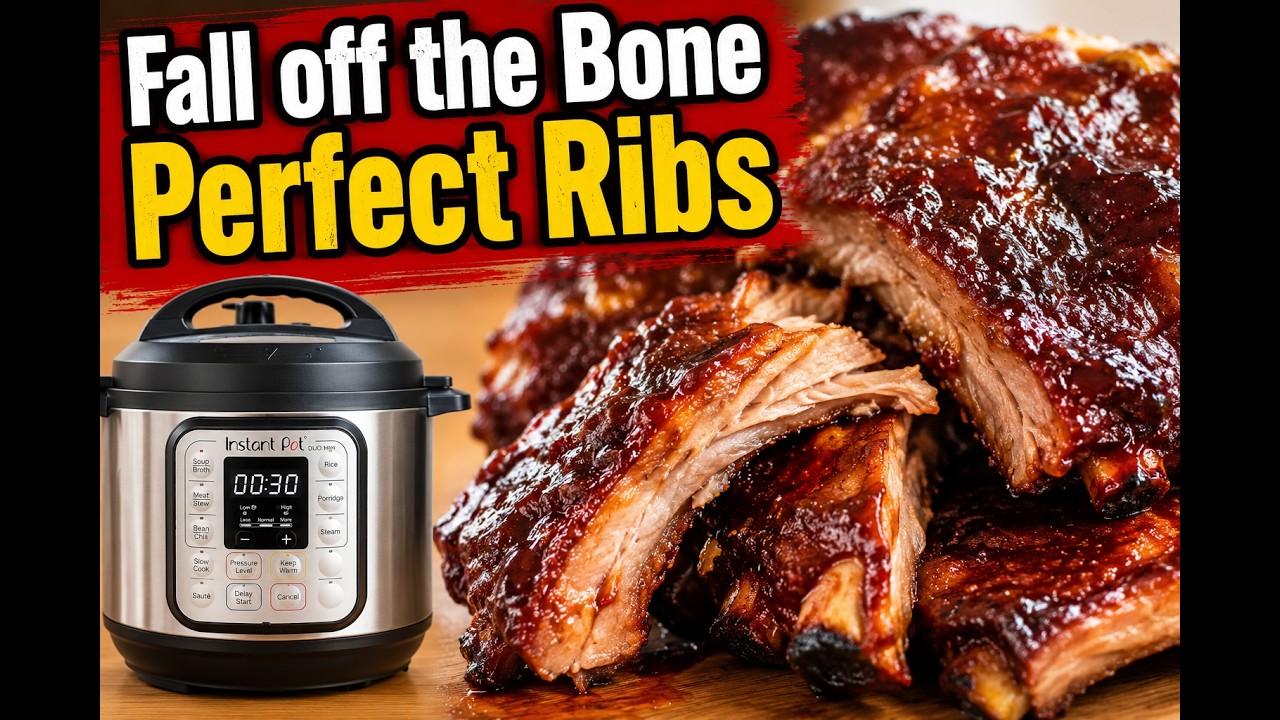 Crock-Pot Express® Instant Pot  Fall off the Bone BBQ Ribs  (whole process)