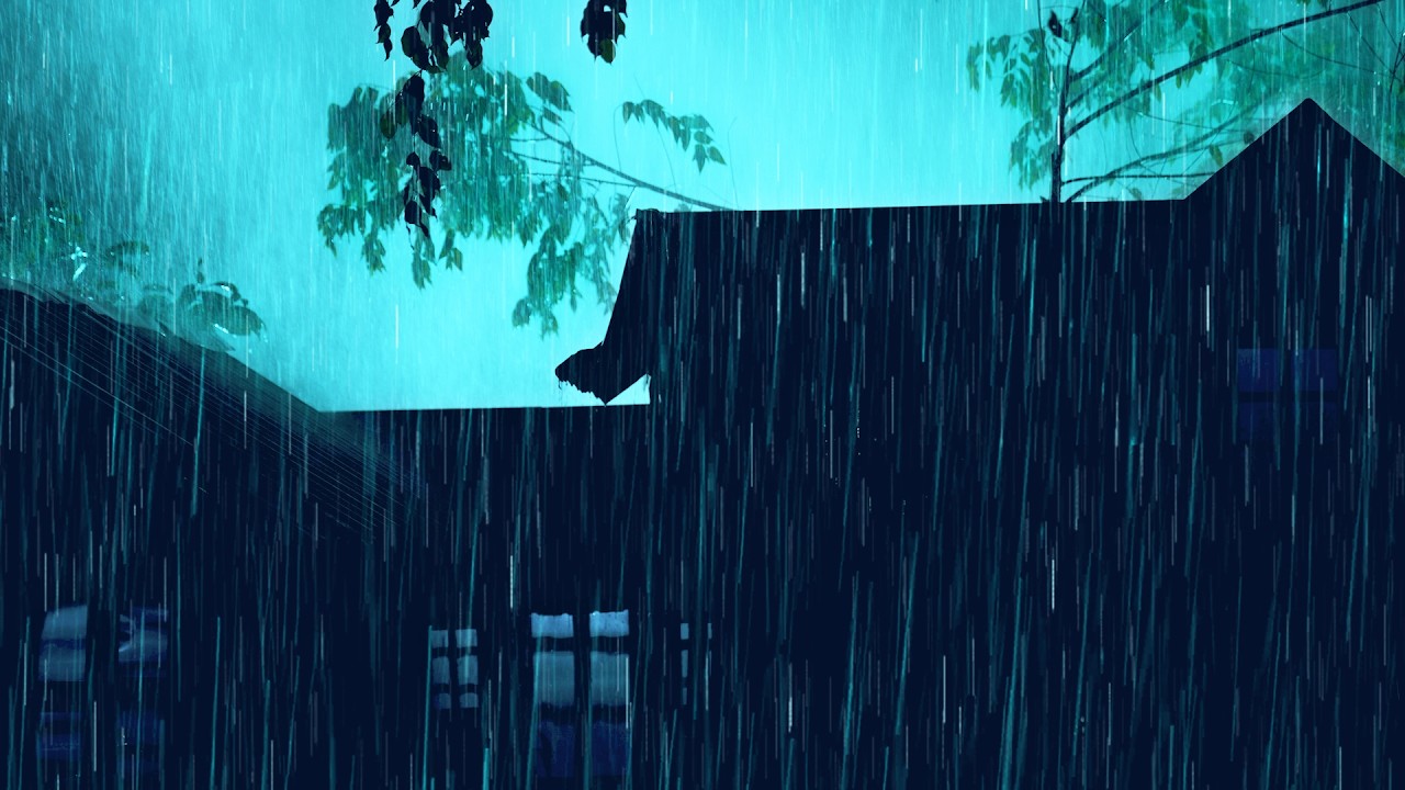 Rain Sounds For Sleeping | Goodbye Insomnia With Heavy Rain Sound - Perfect Night Storm for Rest