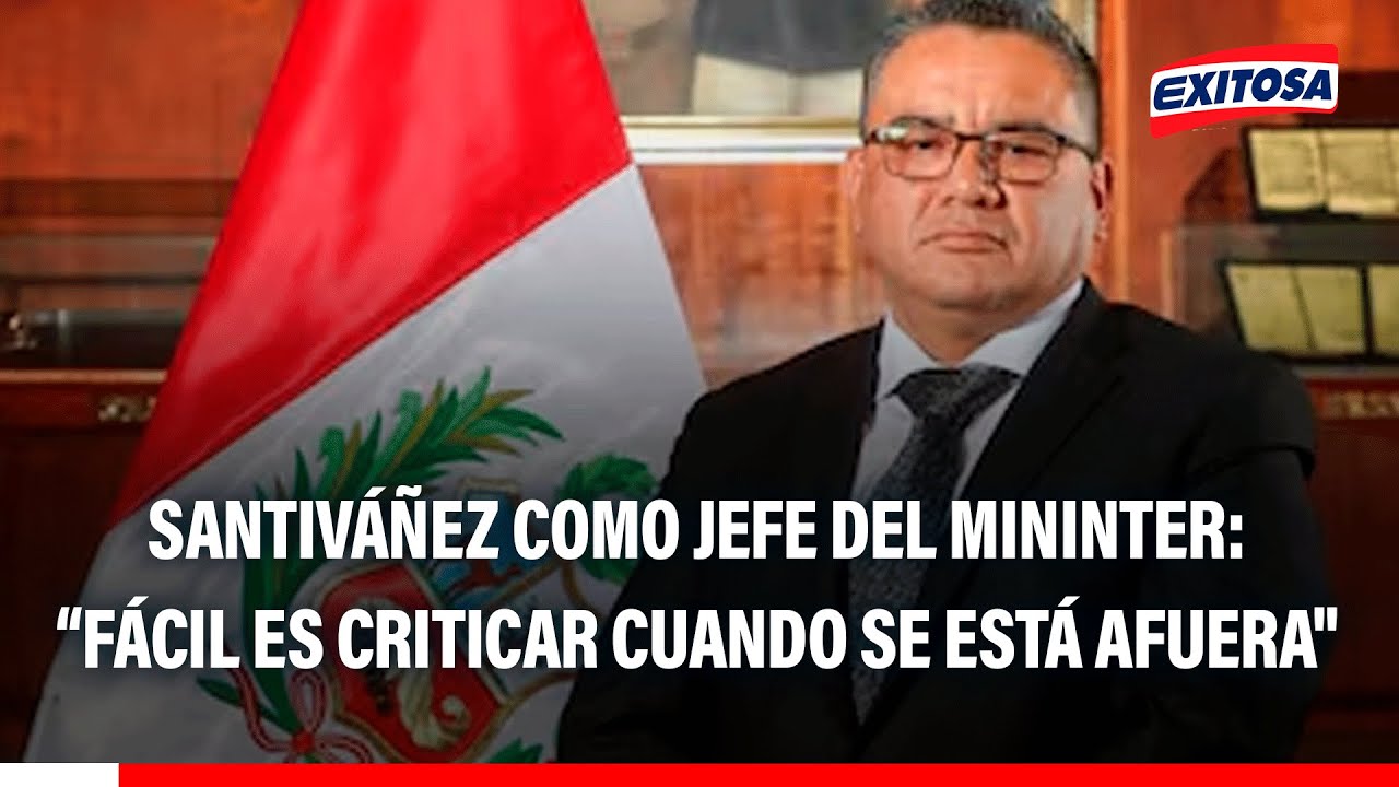 🔴🔵Juan José Santiváñez defiende su gestión en el Mininter: 