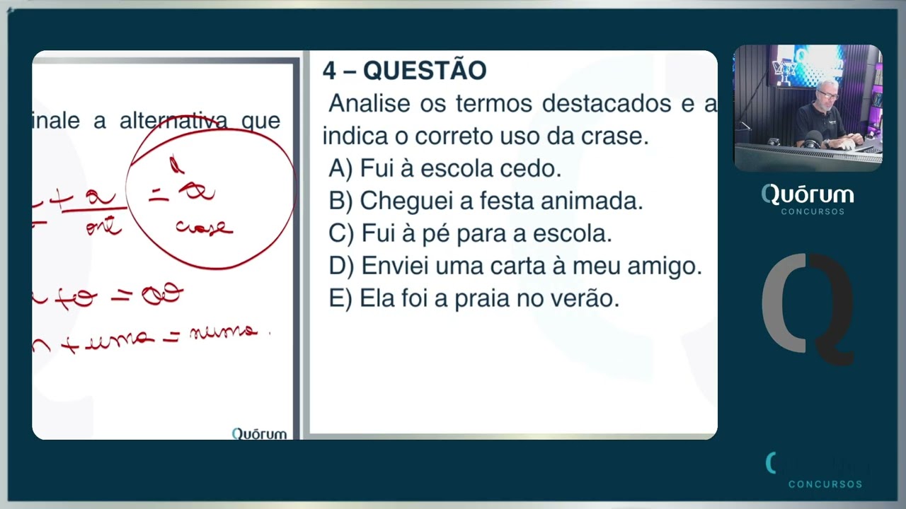 CRASE: BATIDÃO DE QUESTÕES