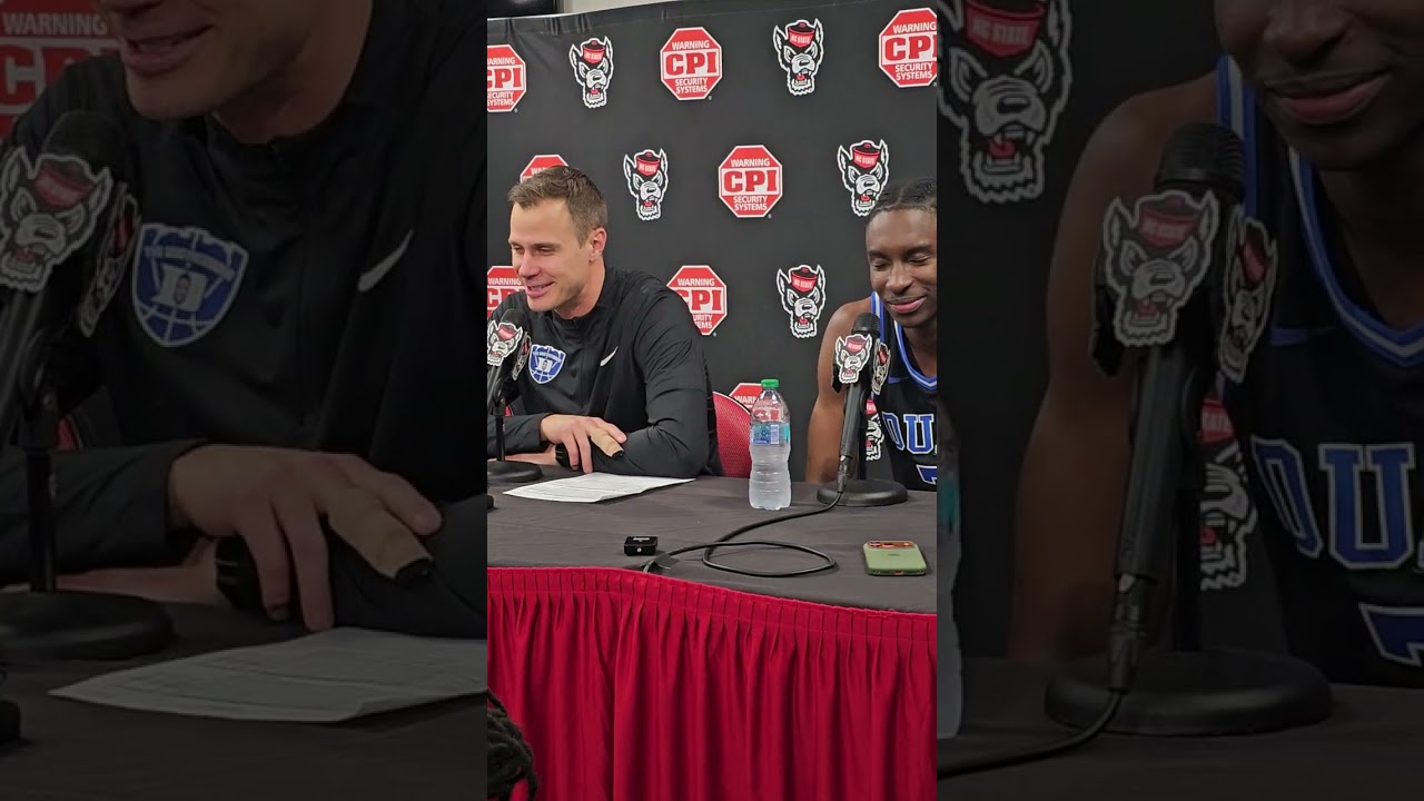 Duke's Press Conference Following Win at NC State