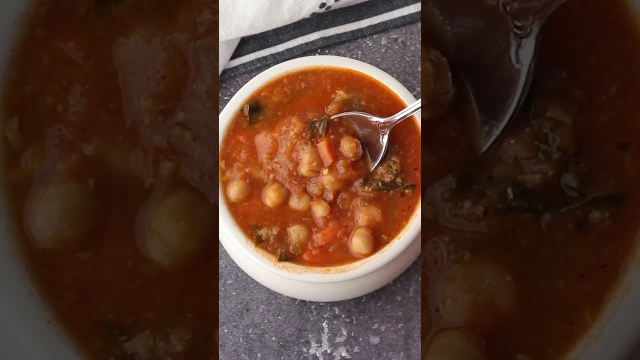 30-Minute Instant Pot Moroccan Chickpea Soup (Dump & Start) 