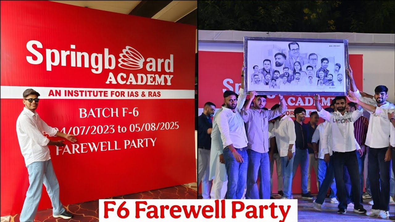 Springboard Farewell Party F6 Batch 🎉